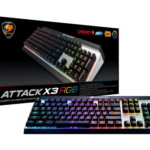 Cougar ATTACK X3 RGB Mechinal Gaming Keyboard – Brown Switch