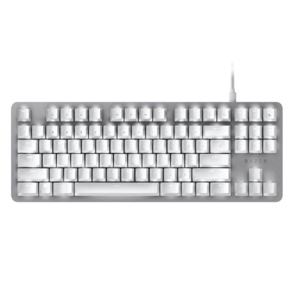Razer BlackWidow Lite Mechanical Gaming Keyboard - Mercury White – Orange Switch