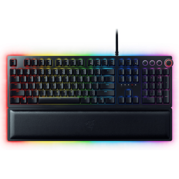 Razer Huntsman Elite Opto-Mechanical Gaming Keyboard – Clicky Optical Switch/Purple