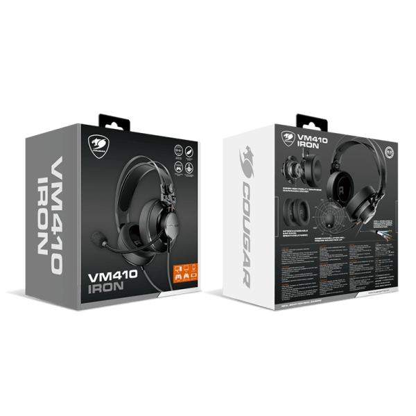 Cougar VM410 Over-Ear Gaming Headset - Iron