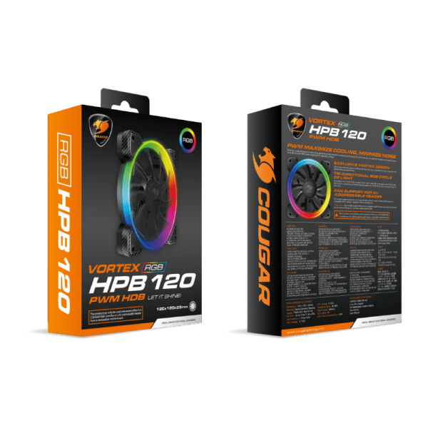 Cougar Vortex HPB120 RGB Fan