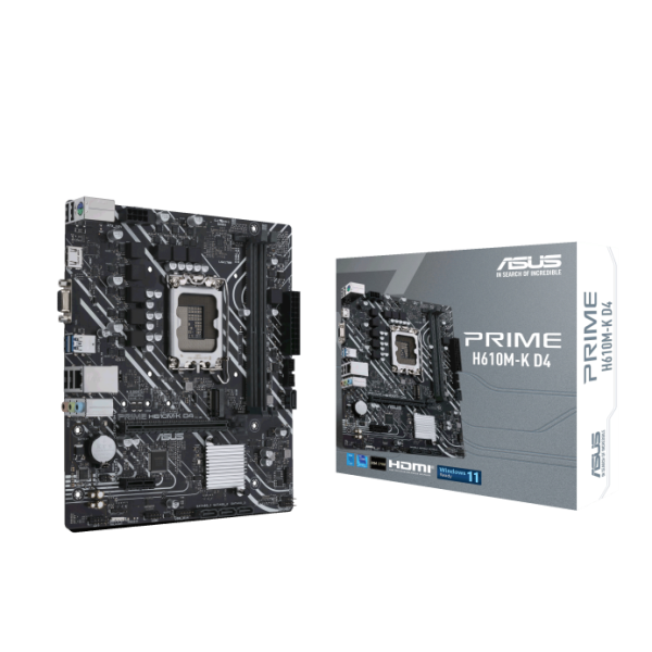 Asus PRIME H610M-K D4 Intel LGA 1700 Micro-ATX Motherboard