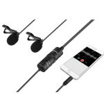 BOYA BY-M1DM Dual Omni-Directional Lavalier Microphone