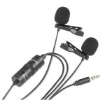 BOYA BY-M1DM Dual Omni-Directional Lavalier Microphone