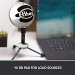 Blue Snowball USB Condenser Microphone – Brushed Aluminum