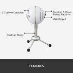 Blue Snowball USB Condenser Microphone – White