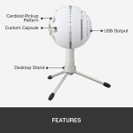 Blue Snowball iCE USB Condenser Microphone – White