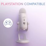 Blue Yeti Aurora Collection Multi-Pattern USB Microphone – White Mist