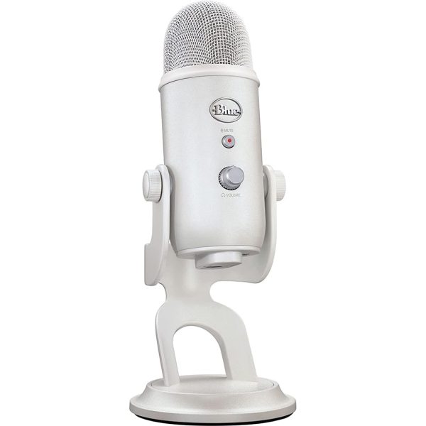 Blue Yeti Aurora Collection Multi-Pattern USB Microphone – White Mist