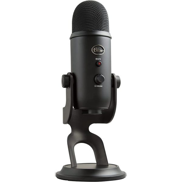 Blue Yeti Premium Multi-Pattern USB Condenser Microphone – Blackout