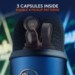 Blue Yeti Premium Multi-Pattern USB Condenser Microphone – Midnight Blue