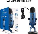 Blue Yeti Premium Multi-Pattern USB Condenser Microphone – Midnight Blue