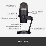 Blue Yeti Nano USB Condenser Microphone – Blackout