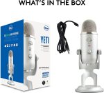Blue Yeti Premium Multi-Pattern USB Condenser Microphone – Silver
