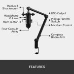 Blue Yeticaster Microphone Pro Streaming Bundle