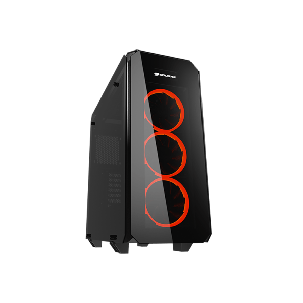 Cougar Puritas Mid Tower Chassis with Red LED Fans