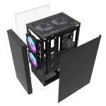 DarkFlash A290 TG Mid Tower Chassis – Black