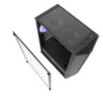 DarkFlash DK151 TG RGB Mid Tower Chassis – Black