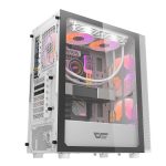 DarkFlash DK360 TG RGB Mid Tower Chassis – White