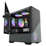 DarkFlash DLC31 TG Mini Tower Chassis – Gray