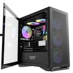 DarkFlash DLM200 TG RGB Mini Tower Chassis – Black