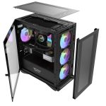 DarkFlash DLM200 TG RGB Mini Tower Chassis – Black