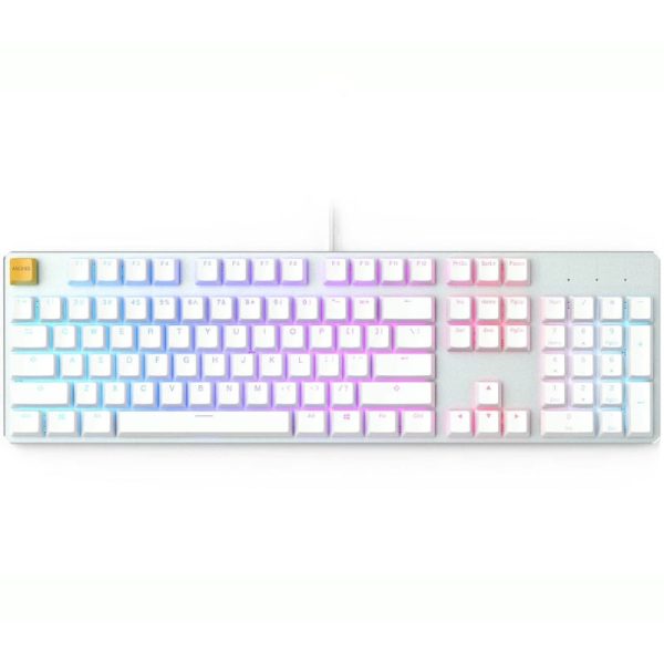 Glorious GMMK Full Size PreBuilt Gaming Keyboard (White)