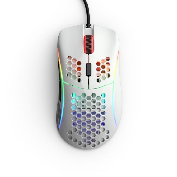 Glorious Model D RGB Gaming Mouse – Glossy White