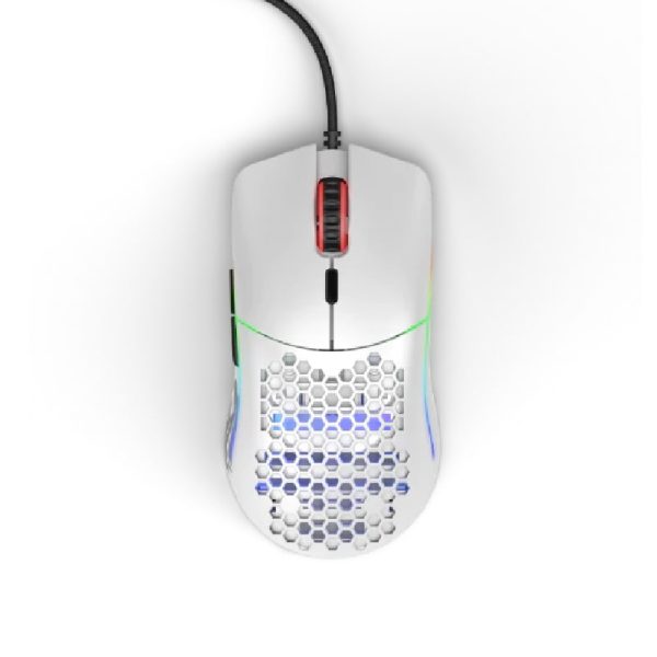 Glorious Model O Minus RGB Gaming Mouse – Matte White