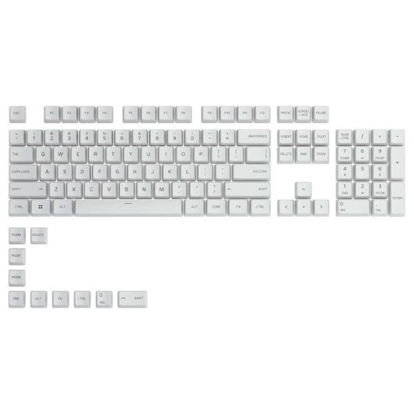 Glorious PBT Arctic White Key Caps For Gaming Keyboard