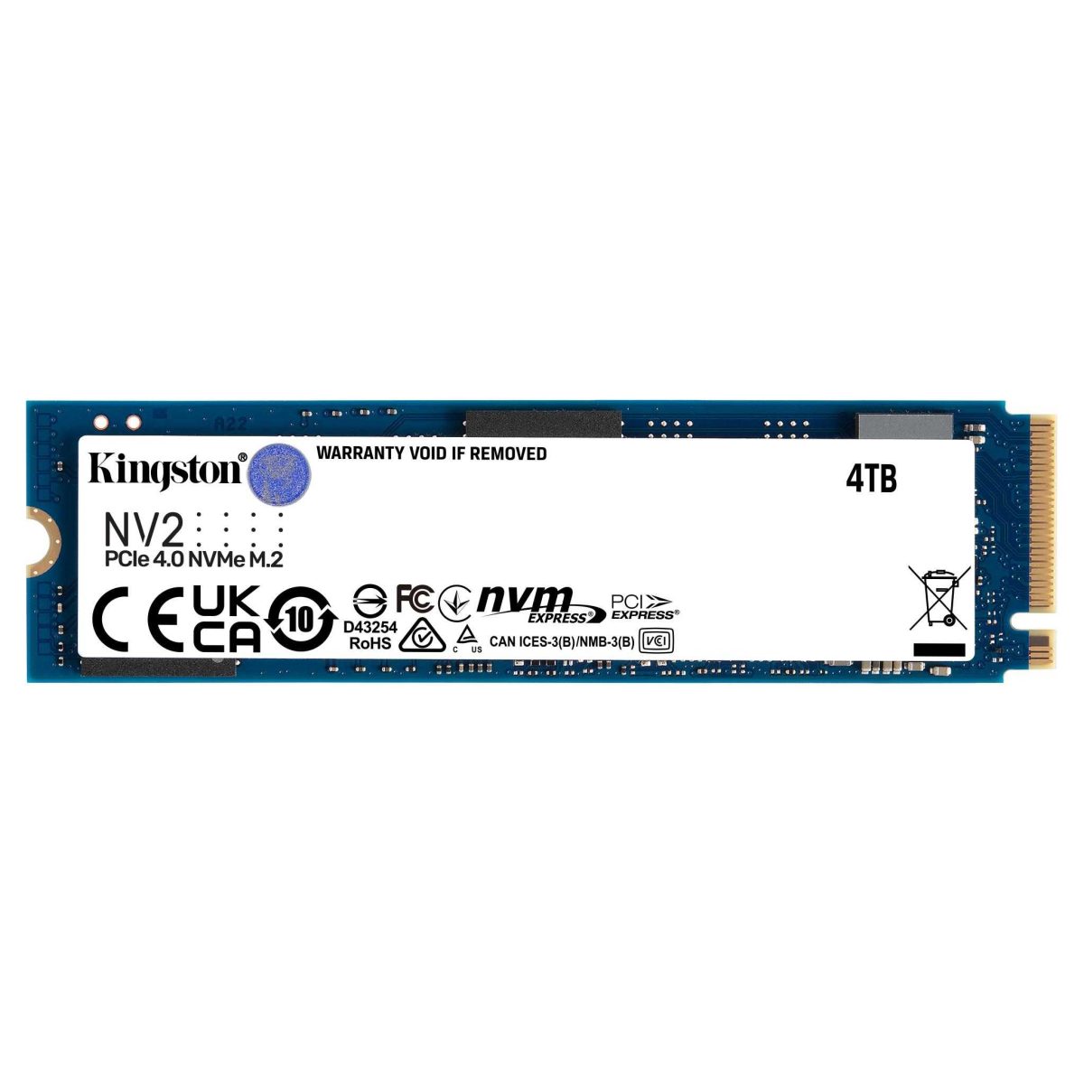 Kingston NV2 4TB M.2 PCIe Gen4 NVMe SSD