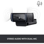 Logitech C920 PRO HD Webcam with Stereo Audio