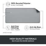 Logitech Desk Mat Studio Series Extended Mouse Pad – Mid Gray