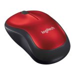 Logitech M185 Wireless Mouse – Red