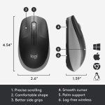 Logitech M191 Wireless Mouse – Mid Grey