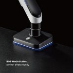 MXG HMA-12R-B Heavy Duty RGB Gaming Monitor Arm – Matte Gray