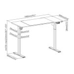 MXG MGD-01R Motorized Gaming Desk