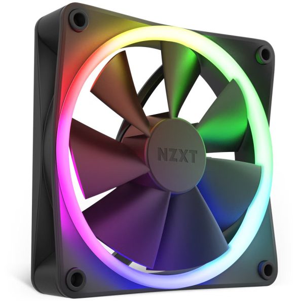 NZXT F140 RGB DUO 140mm Dual-Sided RGB Case Fan – Black