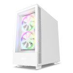 NZXT H5 Elite Mid Tower Gaming Chassis – Matte White