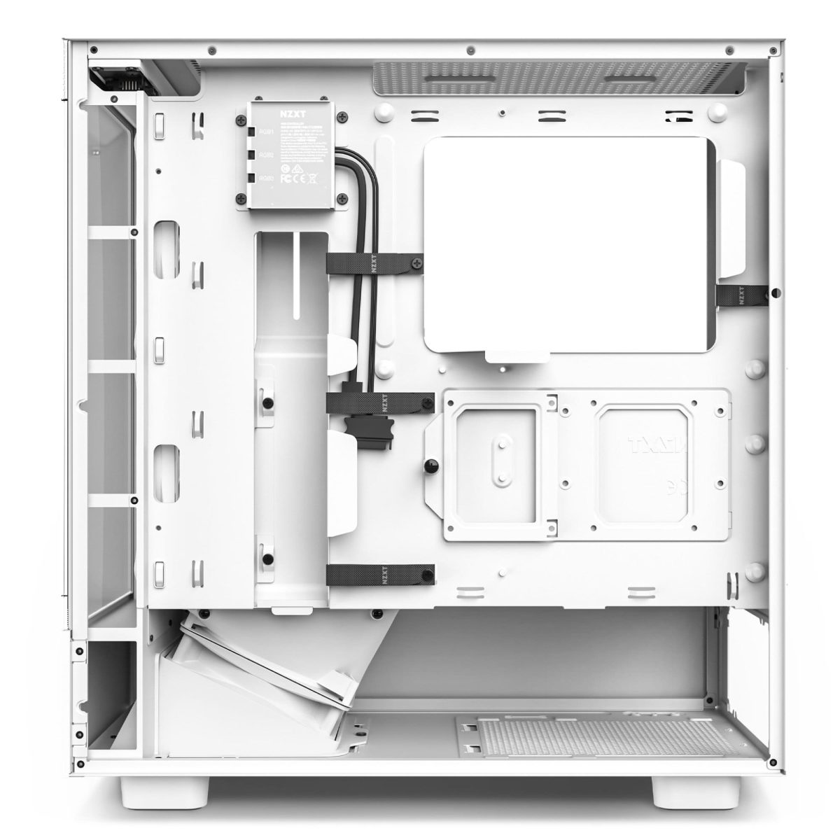 NZXT H5 Elite Mid Tower Gaming Chassis – Matte White