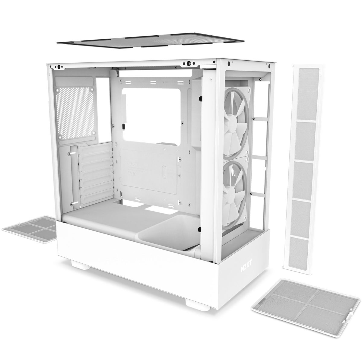 NZXT H5 Elite Mid Tower Gaming Chassis – Matte White