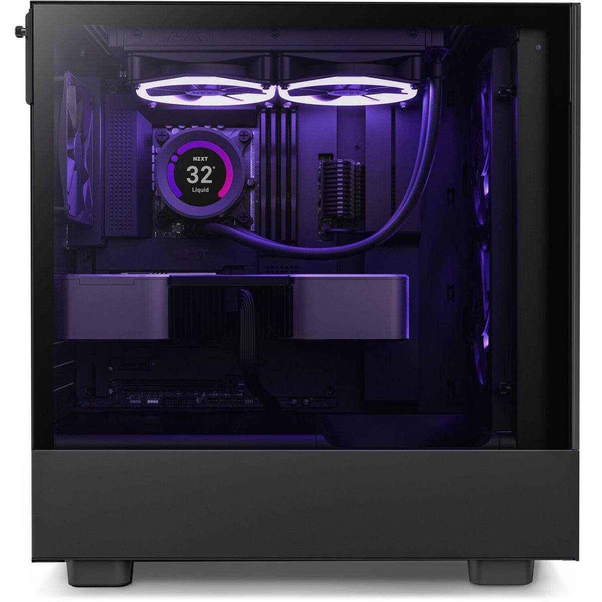 NZXT H5 Flow Mid Tower Gaming Chassis – Matte Black