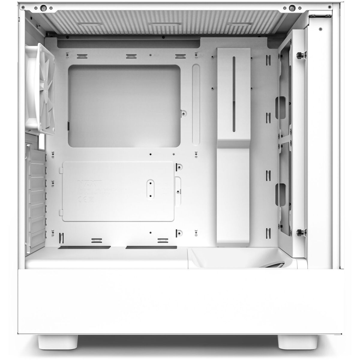 NZXT H5 Flow Mid Tower Gaming Chassis – Matte White