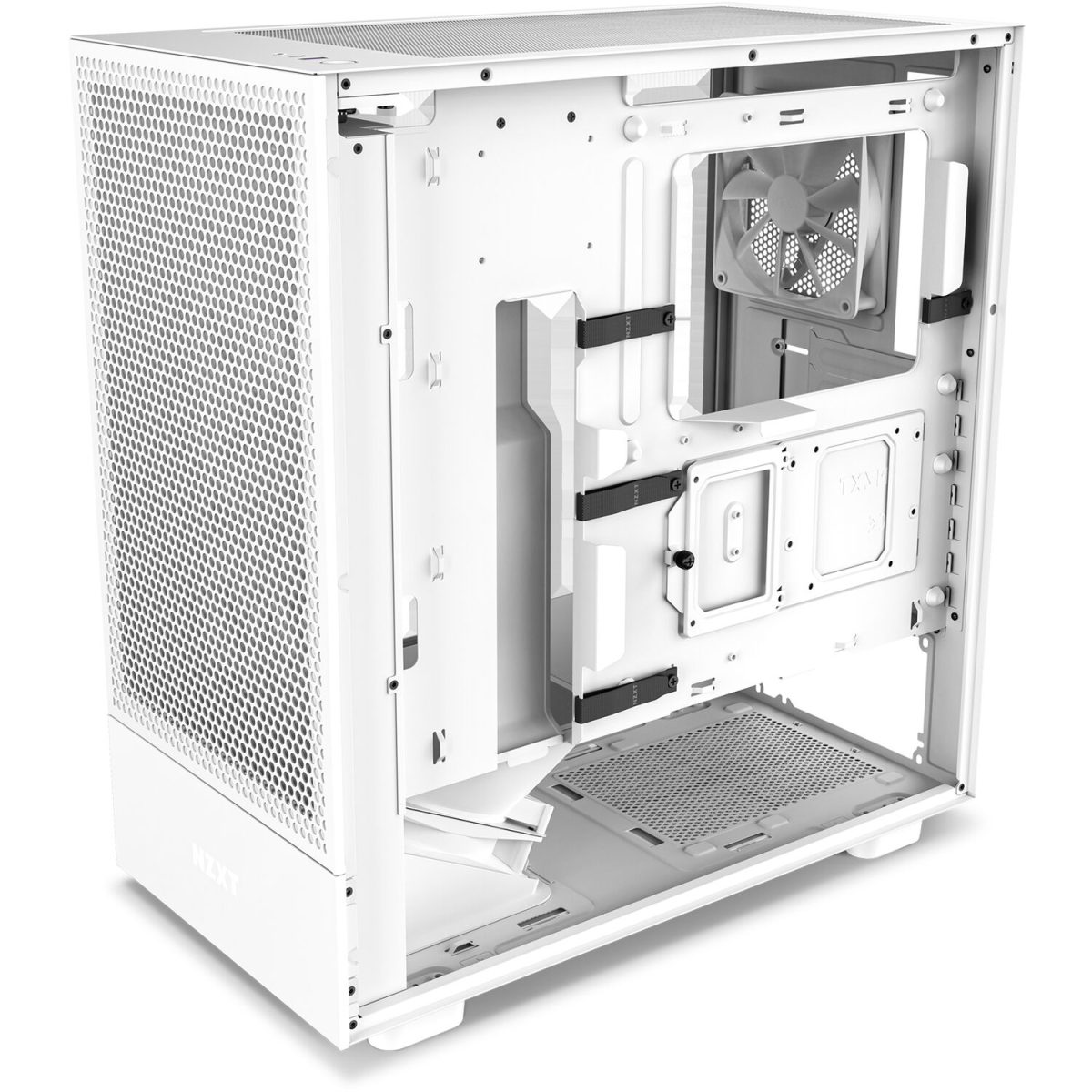 NZXT H5 Flow Mid Tower Gaming Chassis – Matte White