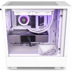 NZXT H5 Flow Mid Tower Gaming Chassis – Matte White