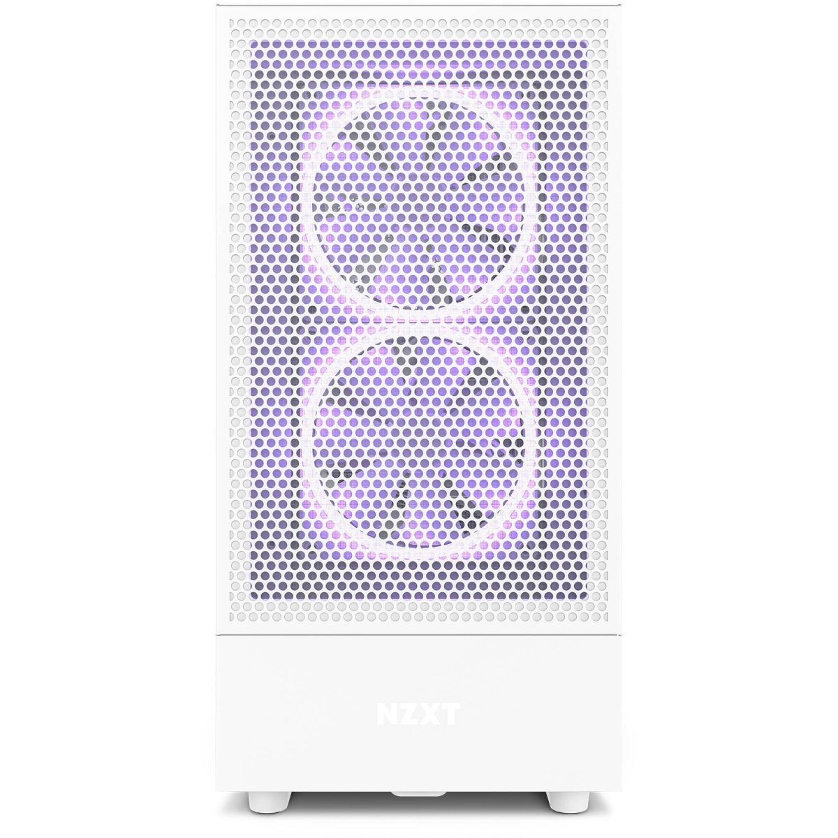 NZXT H5 Flow Mid Tower Gaming Chassis – Matte White