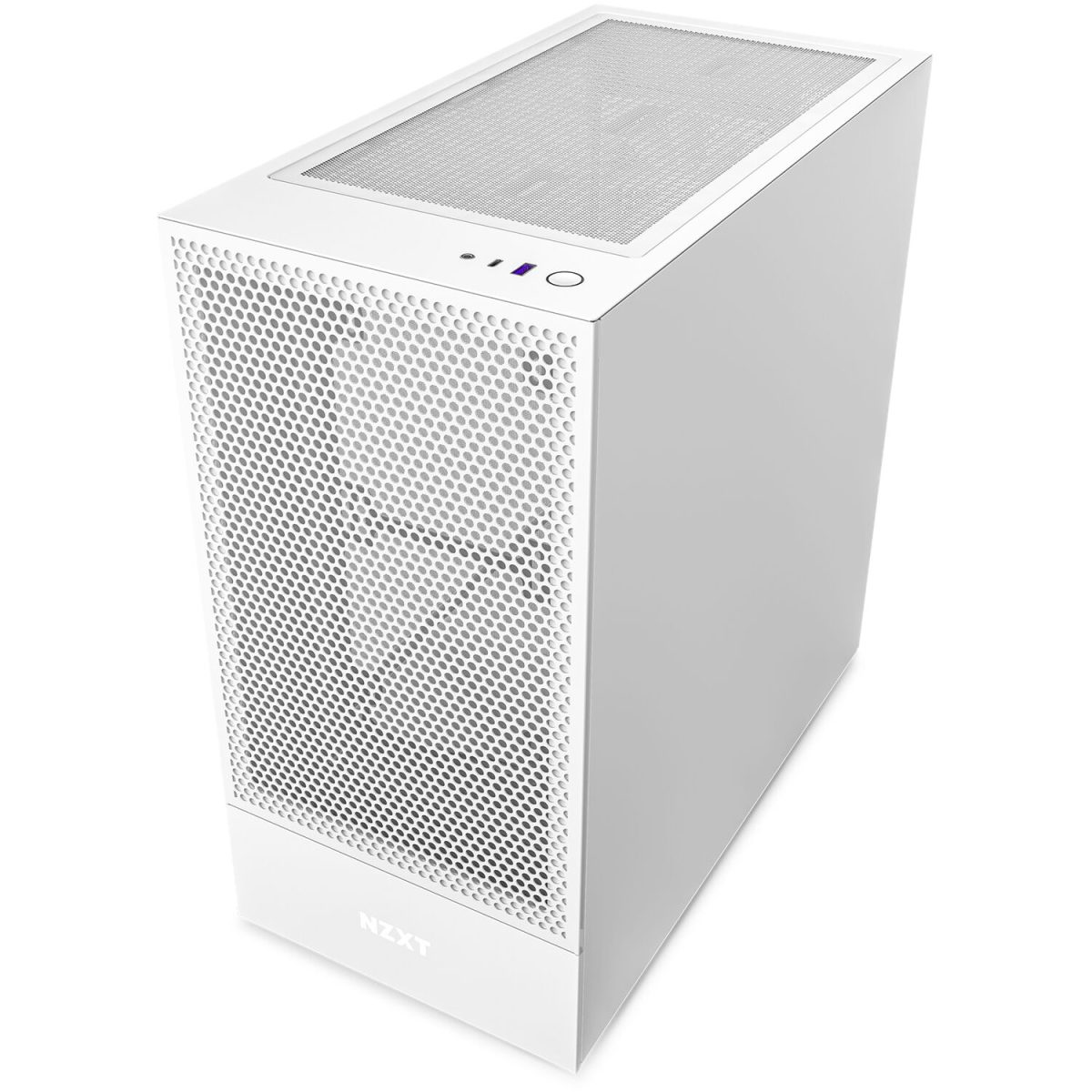 NZXT H5 Flow Mid Tower Gaming Chassis – Matte White