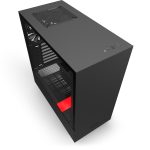 NZXT H510 Mid Tower Gaming Chassis – Matte Black/Red