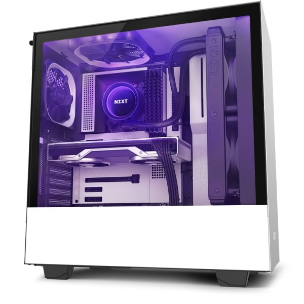 NZXT H510i Mid Tower Gaming Chassis – Matte White