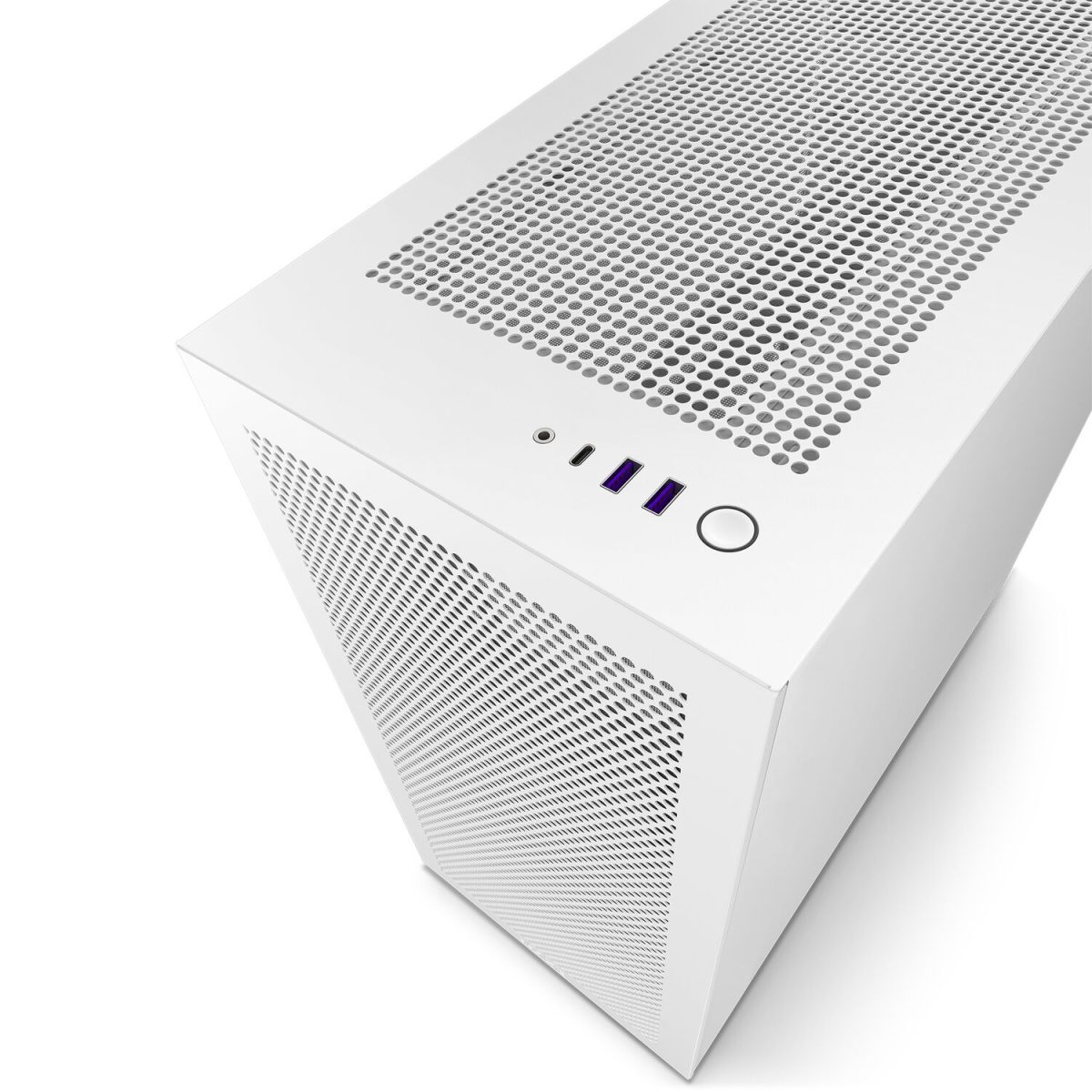 NZXT H7 Flow Mid Tower Gaming Chassis – Matte White